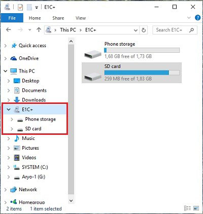 complete the phone to sd card transfer via a card reader on the computer