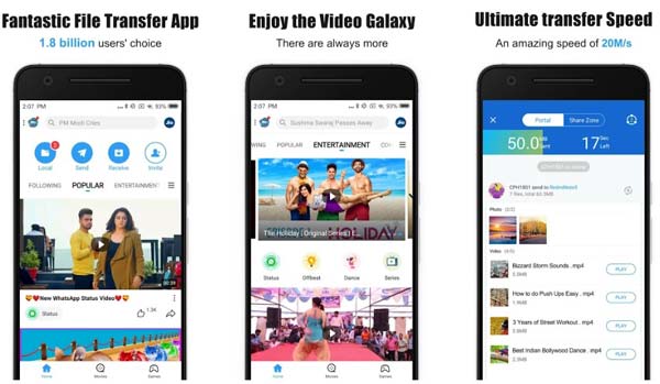 通过 shareit 将数据从 Android 传输到 iPhone