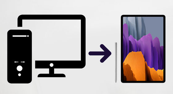 how to transfer files from pc to samsung tablet
