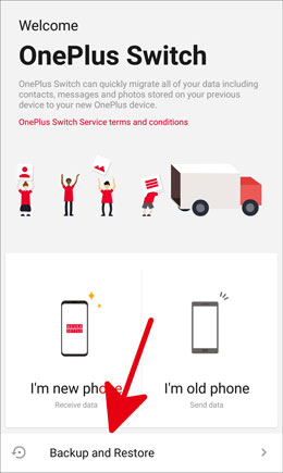 back up oneplus with oneplus switch