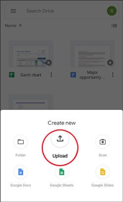 sync photos from android to iphone via google drive without a cable