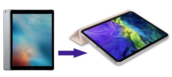 how to transfer old ipad to new ipad