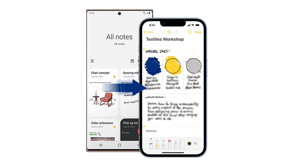 comment transférer des notes d'Android vers iPhone