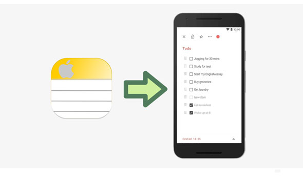 how to transfer notes from iphone to android