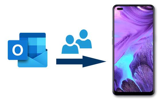 transfer outlook contacts to android