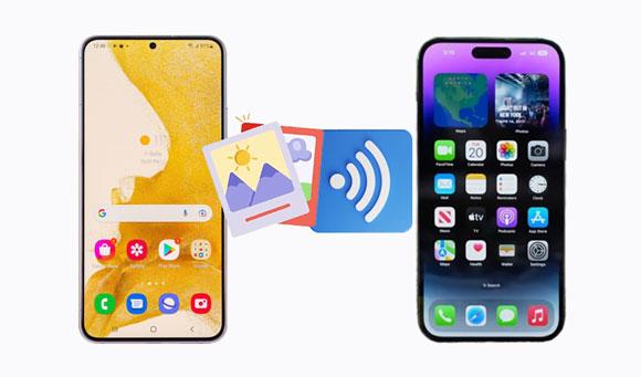 transférer des photos d'Android vers iPhone sans fil