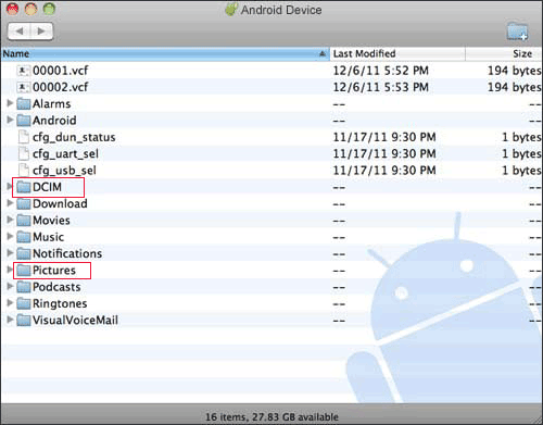 move photos from android to external hard drive via android file transfer