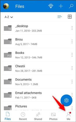 transférer des fichiers du téléphone au PC sans USB via OneDrive