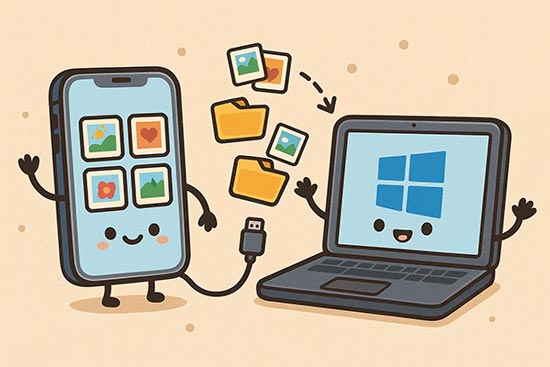 Wie übertrage ich Fotos vom iPhone auf einen PC mit Windows 10/11?