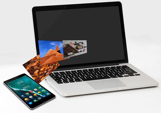 how to transfer photos from phone to laptop without usb