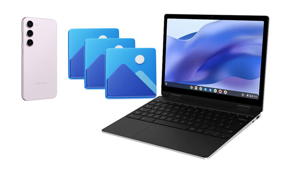 how to transfer photos from samsung phone to chromebook