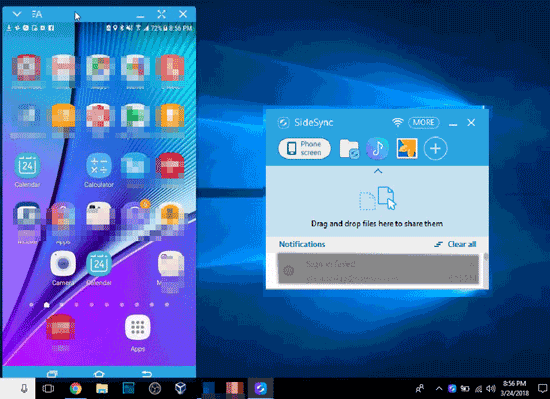 synchronisez votre appareil Samsung avec un PC via sidesync