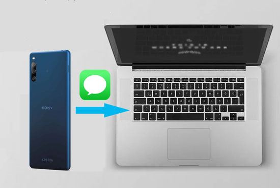 how do i transfer text messages from my sony xperia to my computer