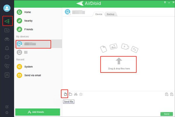 phone data transfer via airdroid