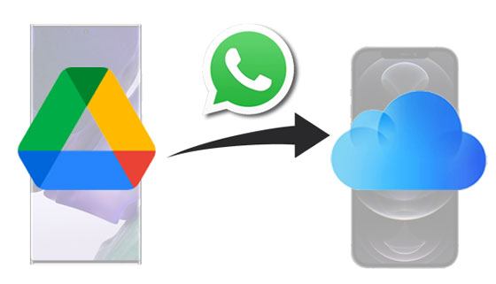 transfer whatsapp backup from google drive to icloud