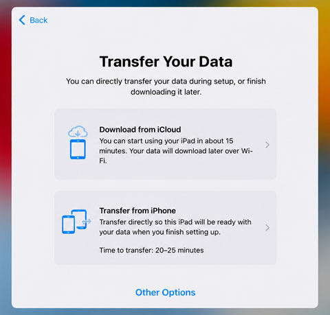 Transférez tout de votre iPhone vers votre iPad avec le démarrage rapide