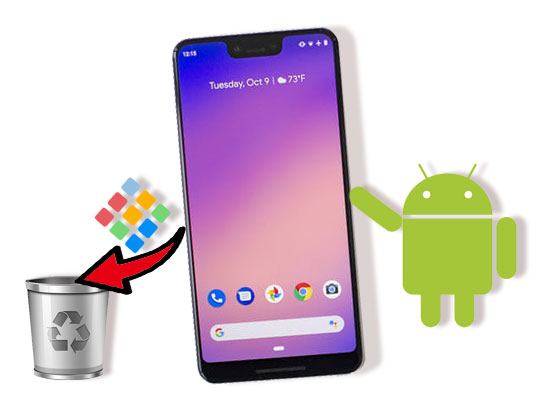how to uninstall apps on android phone from computer