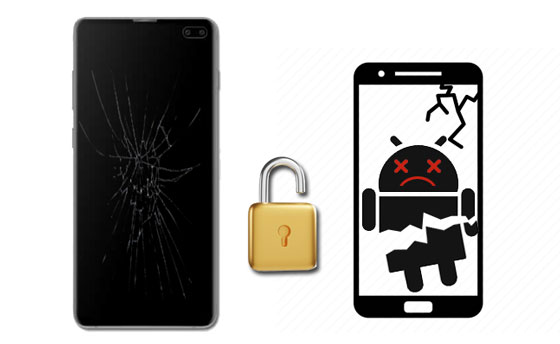how to unlock phone with broken screen
