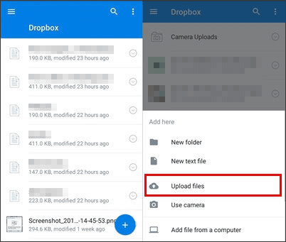 transfer files from tablet to tablet with dropbox