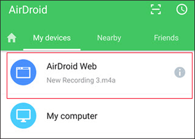 upload photos from android to mac via airdroid