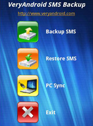 veryandroid backup app for sms