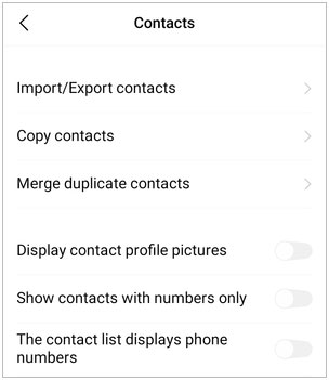 copy contact data from xiaomi to vivo with sim