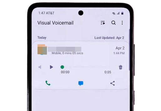 récupérer les messages vocaux supprimés sur Samsung via l'application téléphone