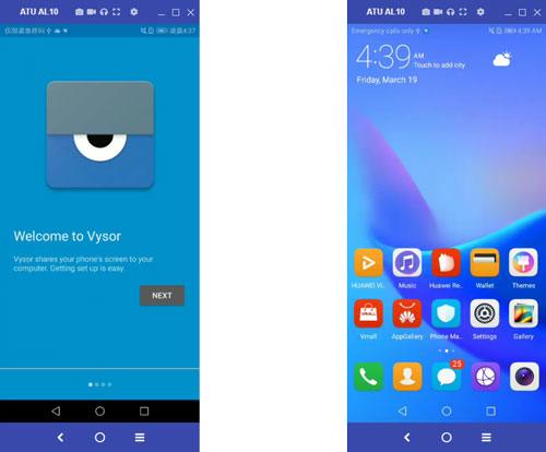 Android-Bildschirm unter Windows 10 über Vysor anzeigen