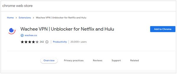 拡張機能を使用して netflix をカナダに変更します