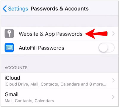 send passwords to new iphone via airdrop