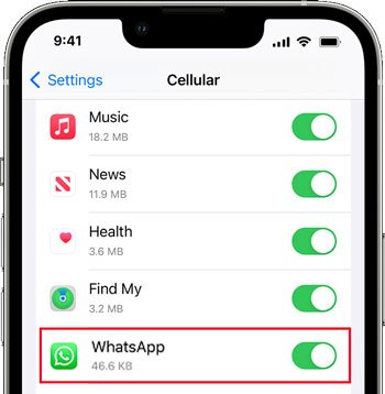 enable the cellular settings of whatsapp if you can't save pictures from whatsapp