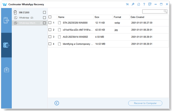 view backup whatsapp data on the computer