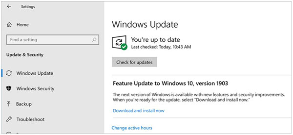更新Windows操作系统以修复onedrive同步问题