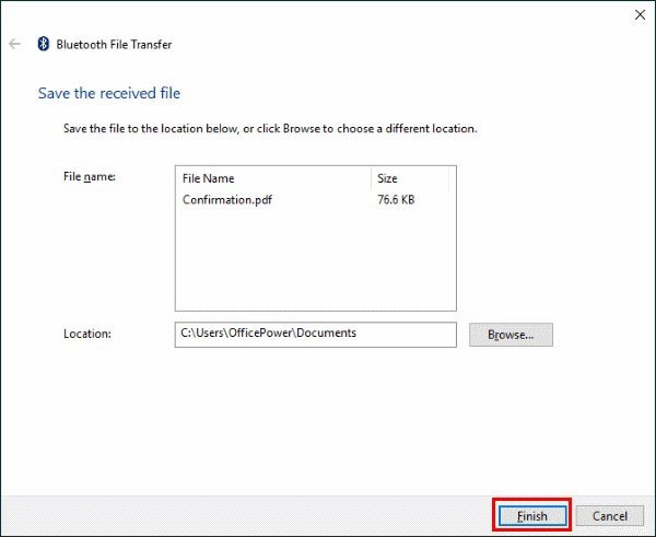 wireless transfer from android to pc with bluetooth