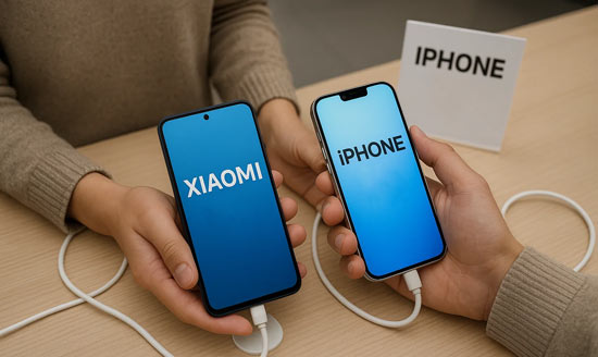 Xiaomi 17 contre iPhone 17