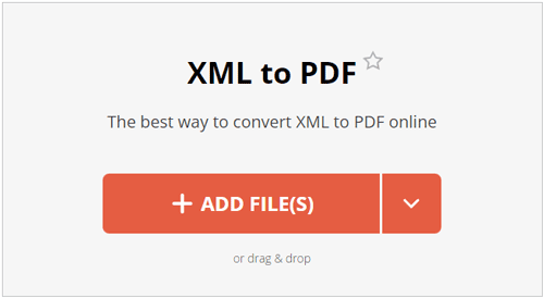 convert the xml file to pdf